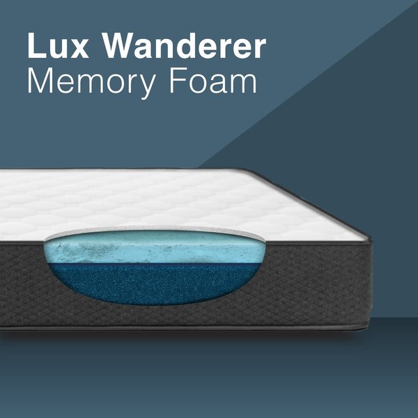 Diamedical Usa RV Lux Wanderer Memory Foam Mattress - Short Queen MMRV60749
